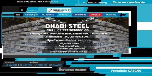 Dhabi Steel Ferro Br e Vergalhão Ca50/60