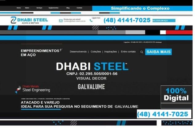 Galvalume Importado Primeira Linha Dhabi Steel Br