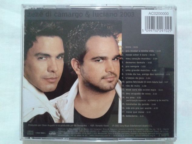 CD Zezé Di Camargo e Luciano 2003