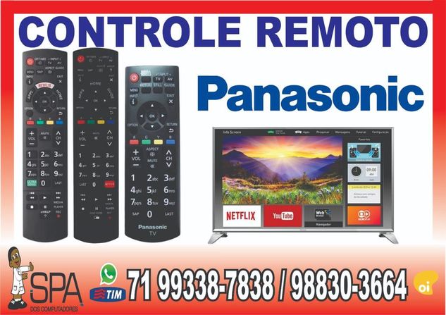 Controle Remoto TV Smart Panasonic em Salvador BA