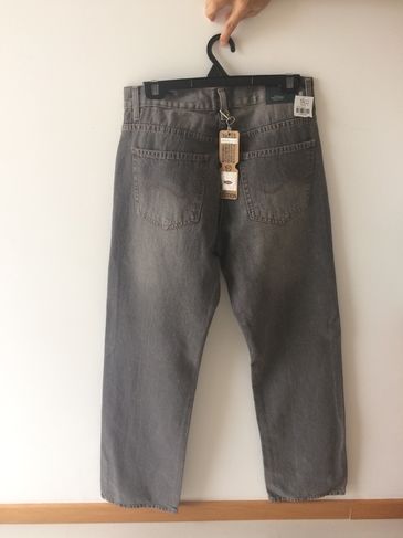 Jeans Masculino Cor Cinza Escuro