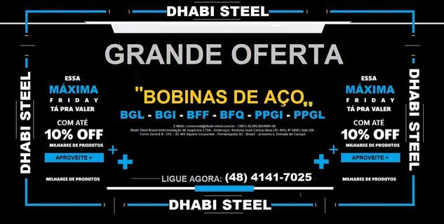 Bobina Galvalume 0,40mm X 1200mm com Dhabi Steel
