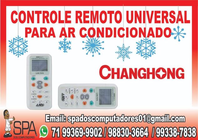 Controle Universal para Ar Condicionado Changhong em Salvador BA