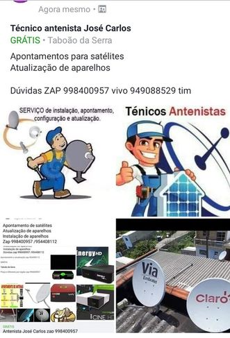 Antenista Santo Emília, Jardim Vazame, Novo Campo Limpo,e Regiões