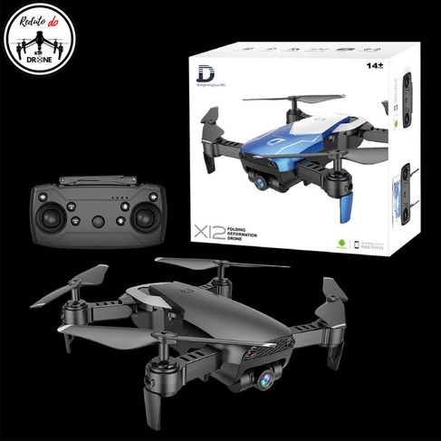 Drone X12 Mini Mavic Air com Câmera Controle de Altura Brinquedo