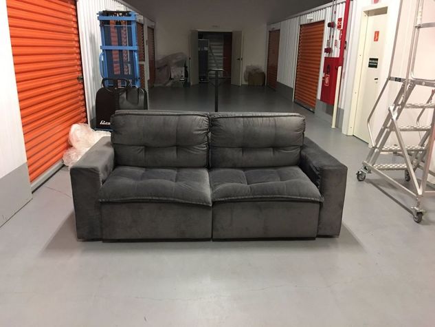 Sofa Retratil/reclinavel Sude Cinza! Muito Confortavel e Bonito