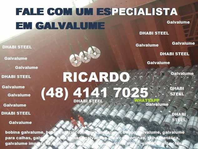 -dhabi Steel é Galvalume de Norte a Sul do Brasil
