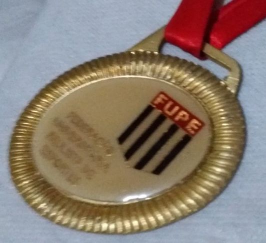 Medalha Oficial Federação Campeão Fupe SP Ouro Jiu-jitsu