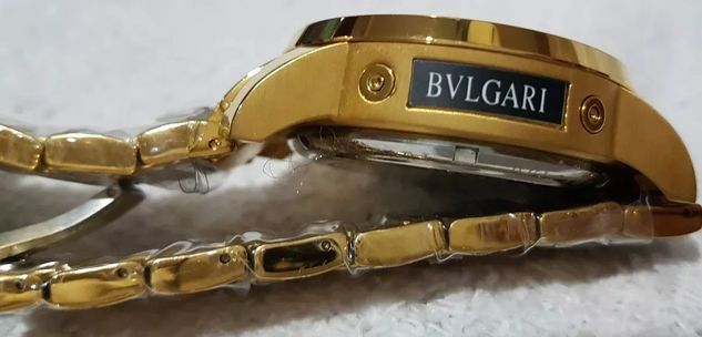 Relógio Masculino Dourado Automático Bvulgari