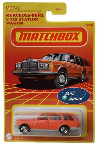 Matchbox 1980 Mercedes Benz S123 State Wagon Laranja 1/64