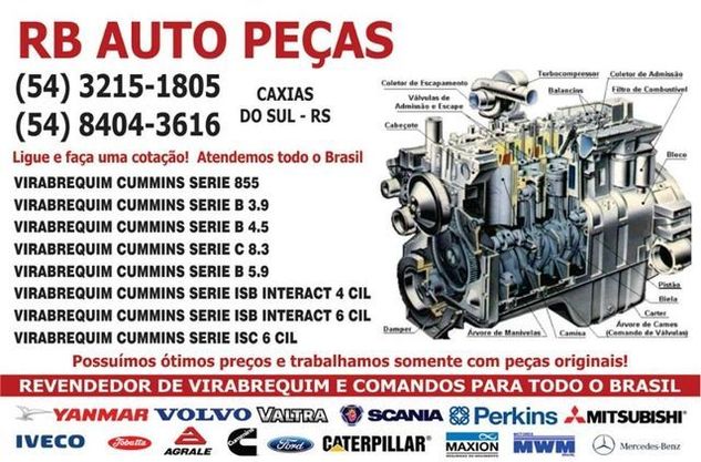Virabrequim Cummins Serie B 4.5 Fonerb Auto Peças Lt