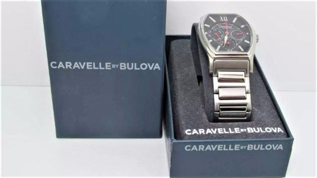 Relógio Caravelle By Bulova 43c102 Dial Preto com Cronometro