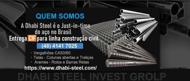 Compre Ferros e Ferragens Pra Obra e Receba Imediato com a Dhabi Steel