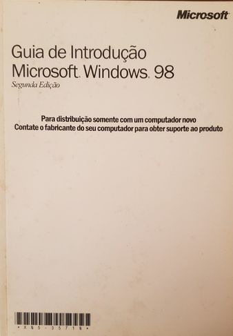 Guia de Introdução ao Windows 98