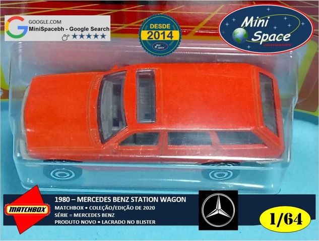 Matchbox 1980 Mercedes Benz S123 State Wagon Laranja 1/64