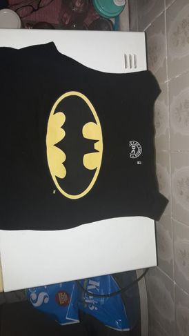 Cropped Blusa Top do Batman Preto