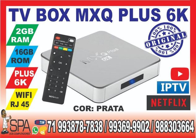 Receptor Digital TV Box Mxq Plus 6k Ultra Hd 4k