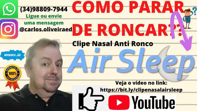 Clipe Nasal Anti Ronco Air Sleep