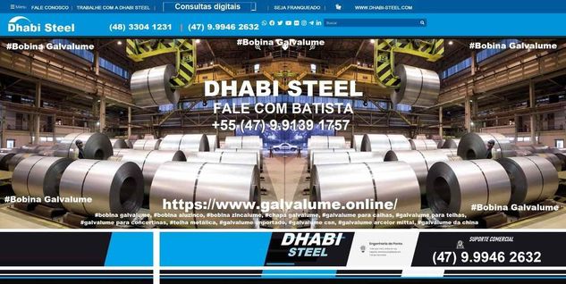 Pensou Galvalume Converse com Dhabi Steel