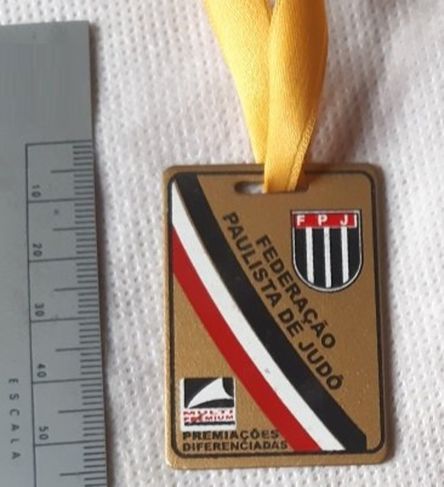 2 Medalhas Judô Federação Paulista " Ouro" Bronze Fpj Multi Premium Xp