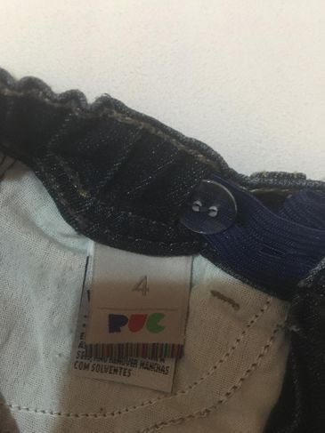 Calça Jeans Infantil - Puc - Tam.4 (com Regulagem na Cintura)