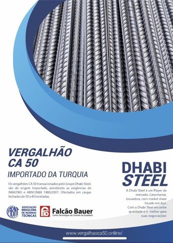 Dhabi Steel Vergalhão para Ferragem Armada,