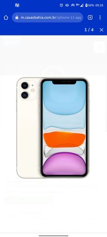 Iphone 11 Apple 64gb Branco, Tela de 6,1”, Câmera Dupla de 12mp, Ios