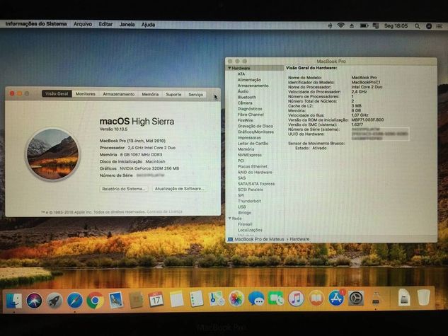 Macbook Pro 13 + SSD + 500gb + Apple Keyboard + Magic Mouse
