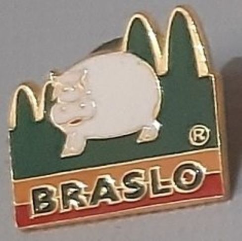 Mac Donald's Pin Promocional Oficial, Metal Dourado, N Botton Broche