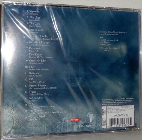 CD Resident Evil: Apocalypse (trilha Sonora Original do Filme)