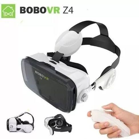 óculos Virtual Bobovr Z4 Fone Acoplado 3d Preto