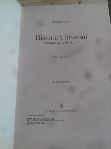Coleção História Universal - 1966