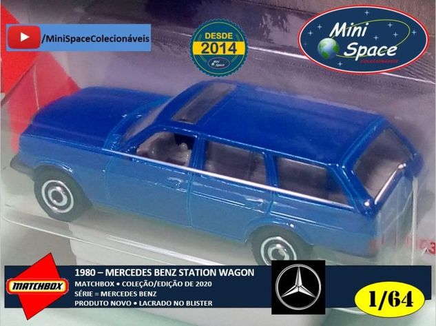 Matchbox 1980 Mercedes Benz S123 State Wagon Azul 1/64