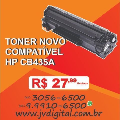 Toner Novo Compátivel Hp Cb435a R$ 27,99
