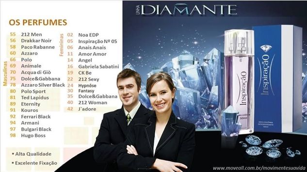 Perfumes Deo Colônia Diamante de 50ml