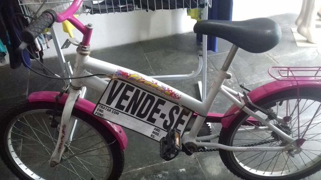 Bicicleta Infantil Breeze, Aro 20 Rosa com Branco