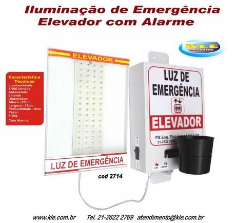 Luz de Emergência Elevador Led 18w