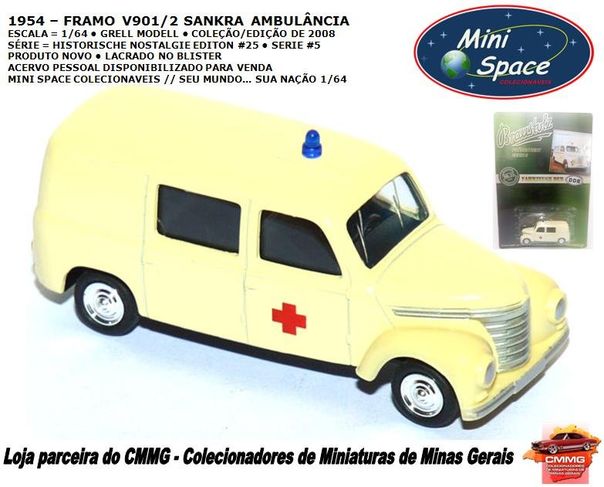 Grell Modell 1954 Framo V901/2 Sankra – Ambulância 1/64