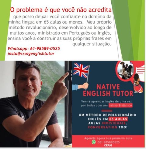 Professor Particular de Inglês - Nativo Britânico