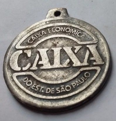 Medalha / Chaveiro Nossa Caixa Econômica do Estado de São Paulo