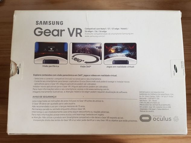 óculos Virtual Samsung Gear Vr - Aceito Negociar!