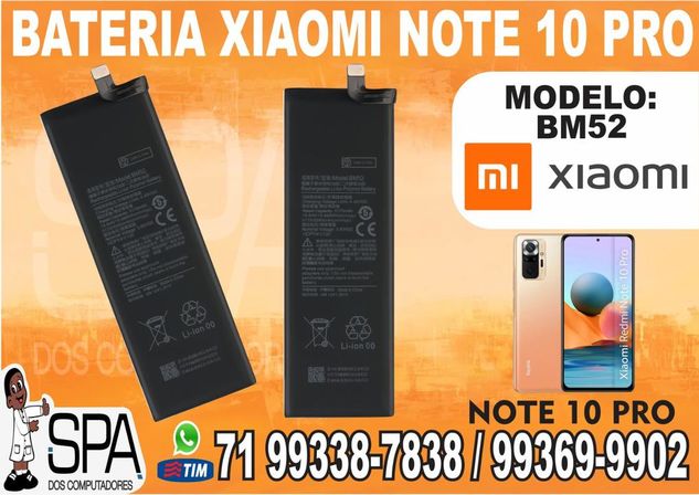 Bateria Bm52 Compatível com Xiaomi Redmi Note 10 Pro em Salvador BA