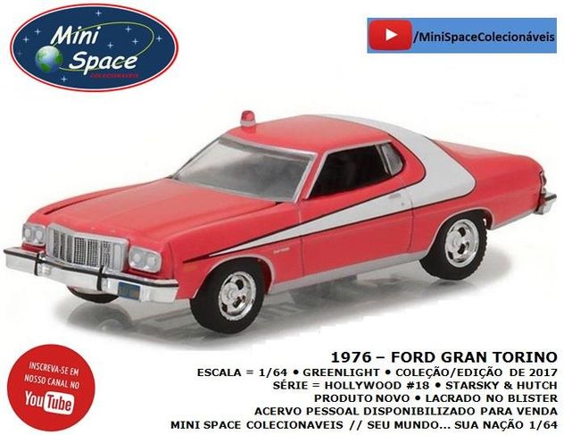 Greenlight 1976 Ford Gran Torino (starsky & Hutch) 1/64