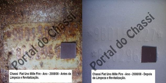 Limpeza de Chassi Enferrujado, com Corrosão ou Oxidado