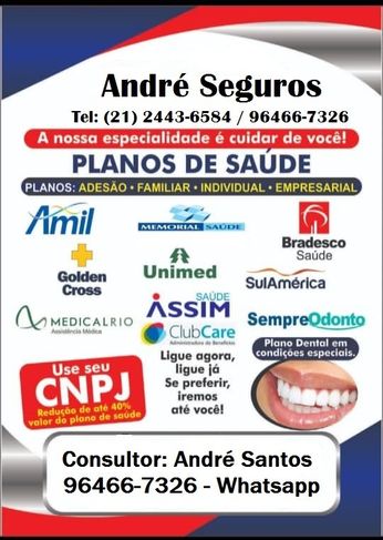 André Seguros de Planos de Saúde Rj, Tabelas e Hospitais
