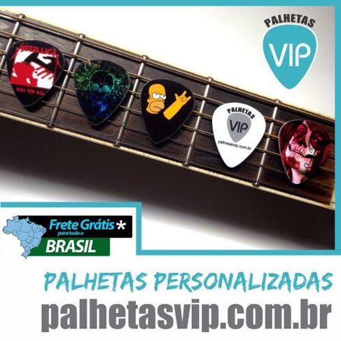 Palhetas Personalizadas para Guitarra e Violão