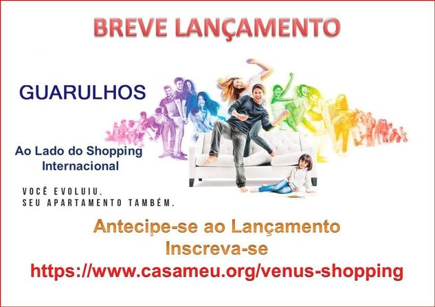 Lançamento 2 Dor. ao Lado do Shopping em Guarulhos