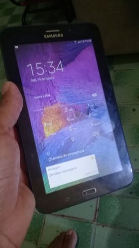 Tablet Samsung Pega Chip e Cartão de Memória