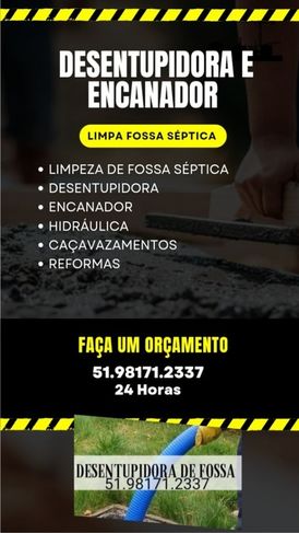 Sucção de Fossa em Zona Sul Porto Alegre RS
