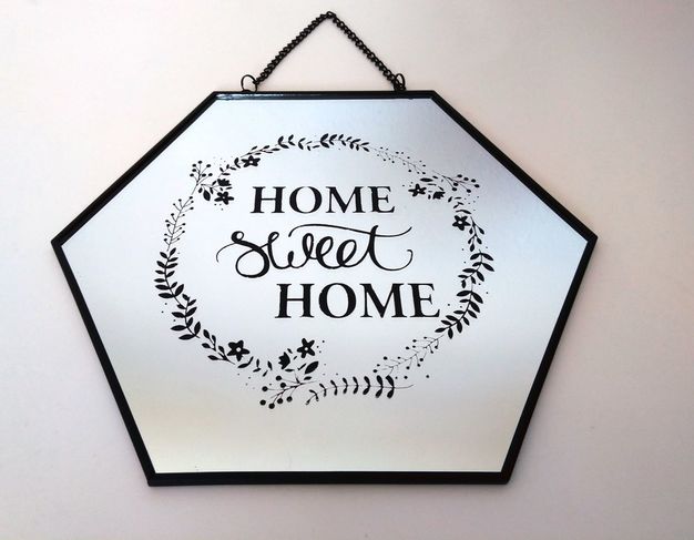 Espelho Printed Home Sweet Home